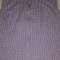 Christopher & Banks Purple Gingham Shirt Top Vest Sleeveless Zip Womens Size Med