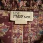 Levi Strauss Women's Blouse Purple Floral Size Large 16 Vintage Made in USA