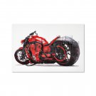 3D Wall Art Large Painting on Canvas Hand Crafted & Painted Modern Sports-bike Home Decor