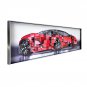 3D Wall Art Large Painting on Canvas Hand Crafted & Painted Modern Red Lamborghini Home Decor Framed