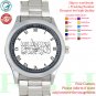 The Black Banner Standard Ar Rayah Al Liwa Muhammad Muslim Islamic Symbol Concert Watches