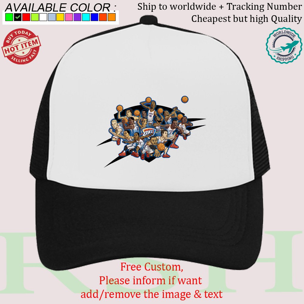 Oklahoma City Thunder 1 NBA Basketball Sport Hat Cap