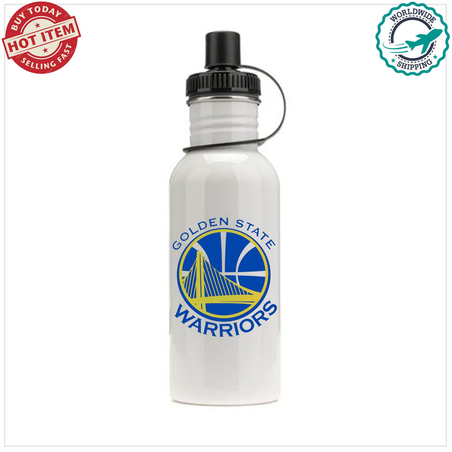 golden state warriors 2 NBA Basketball Sport Sports School Bottle