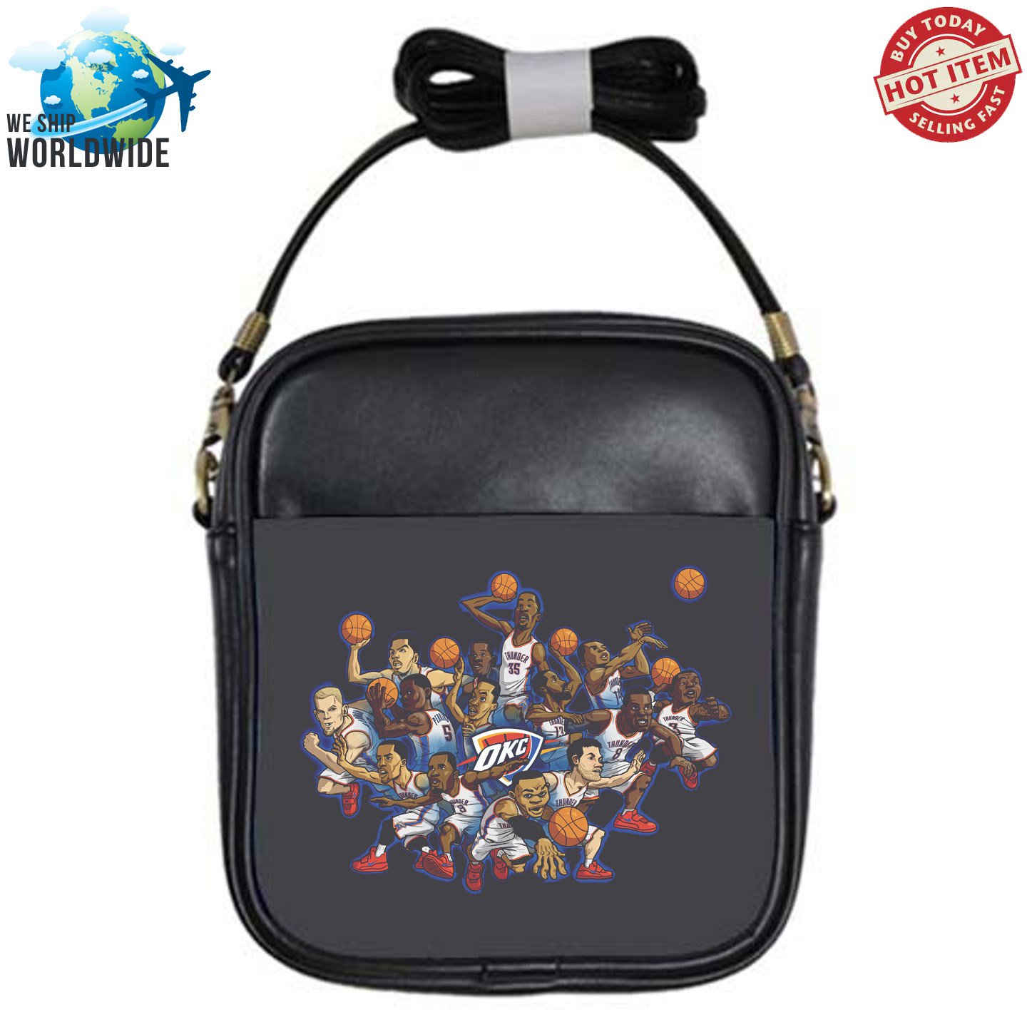 Oklahoma City Thunder 1 NBA Basketball Sport Unisex Sling Bags