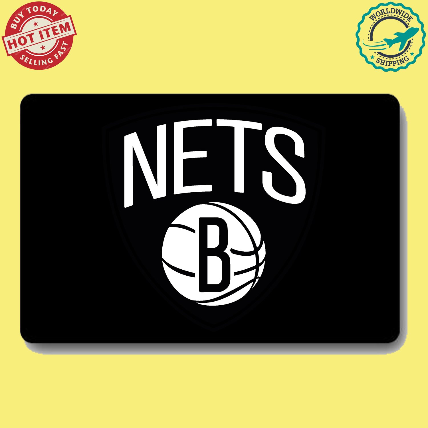 Brooklyn Nets 2 NBA Basketball Sport Doormat welcome floor mat