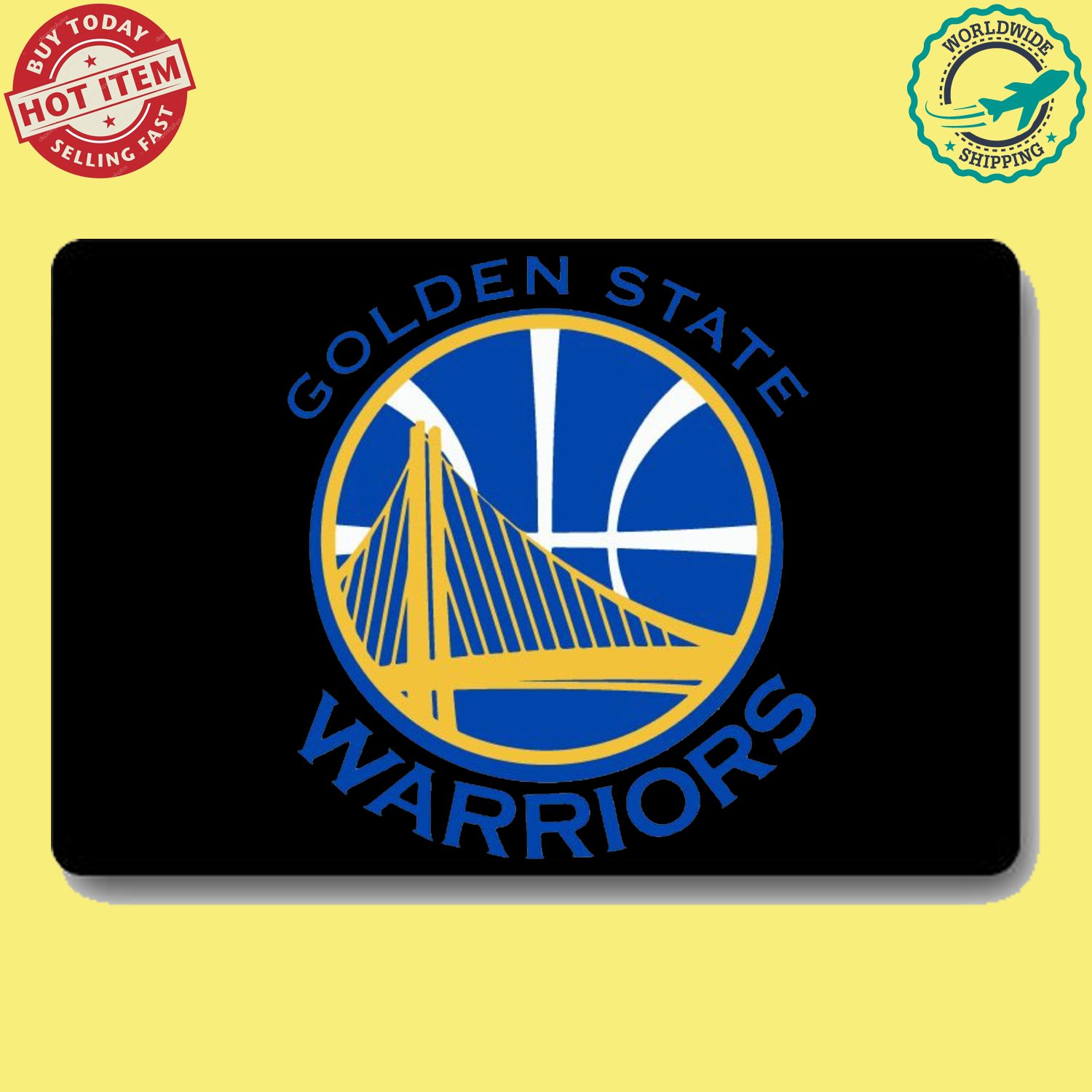 golden state warriors 2 NBA Basketball Sport Doormat welcome floor mat