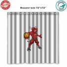 Chicago Bulls 2 NBA Basketball Suport Shower Curtain