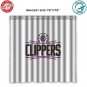 Los Angeles Clippers 1 NBA Basketball Suport Shower Curtain
