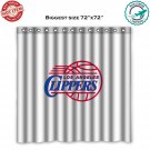 Los Angeles Clippers 2 NBA Basketball Suport Shower Curtain
