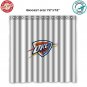 Oklahoma City Thunder 3 NBA Basketball Suport Shower Curtain