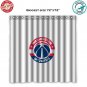 Washington Wizards 2 NBA Basketball Suport Shower Curtain