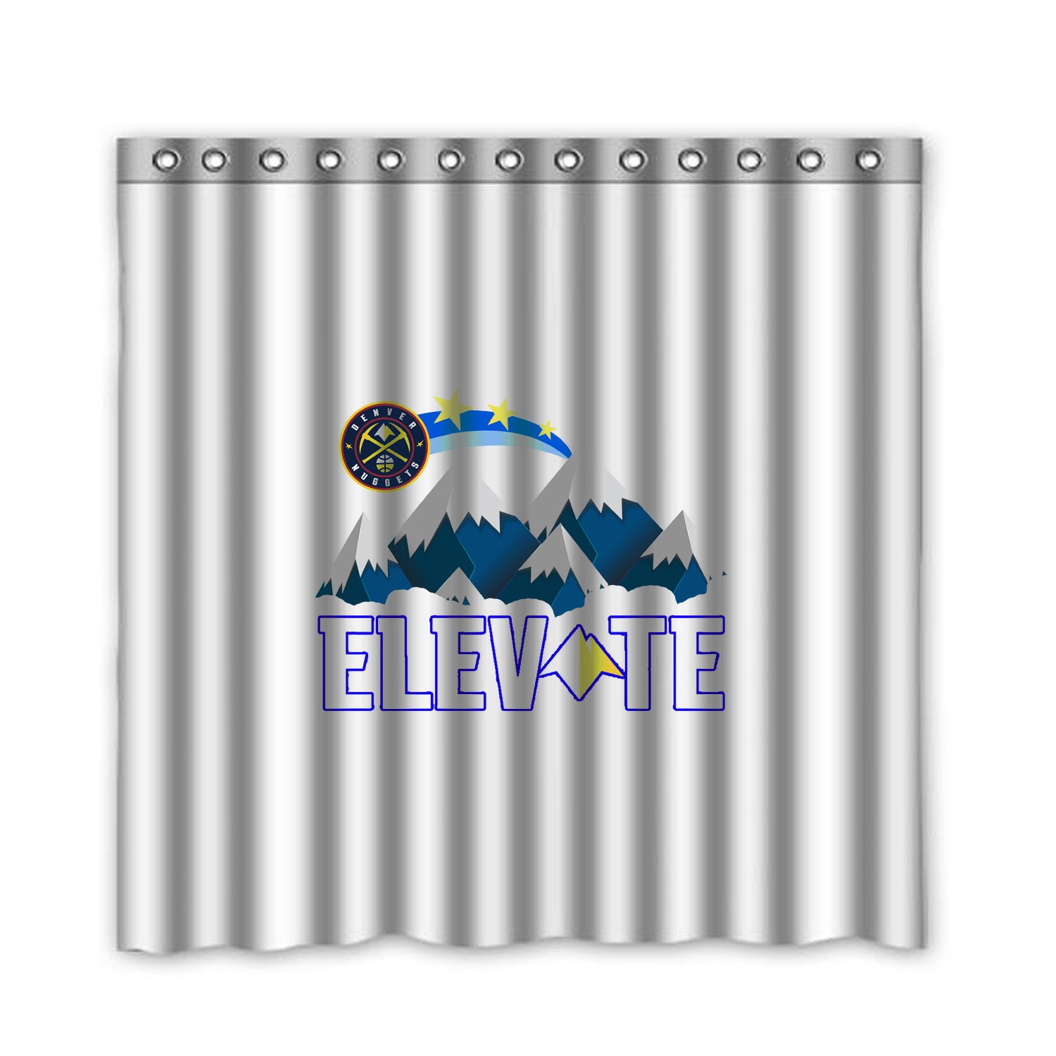Denver Nuggets 2 NBA Basketball Suport Shower Curtain