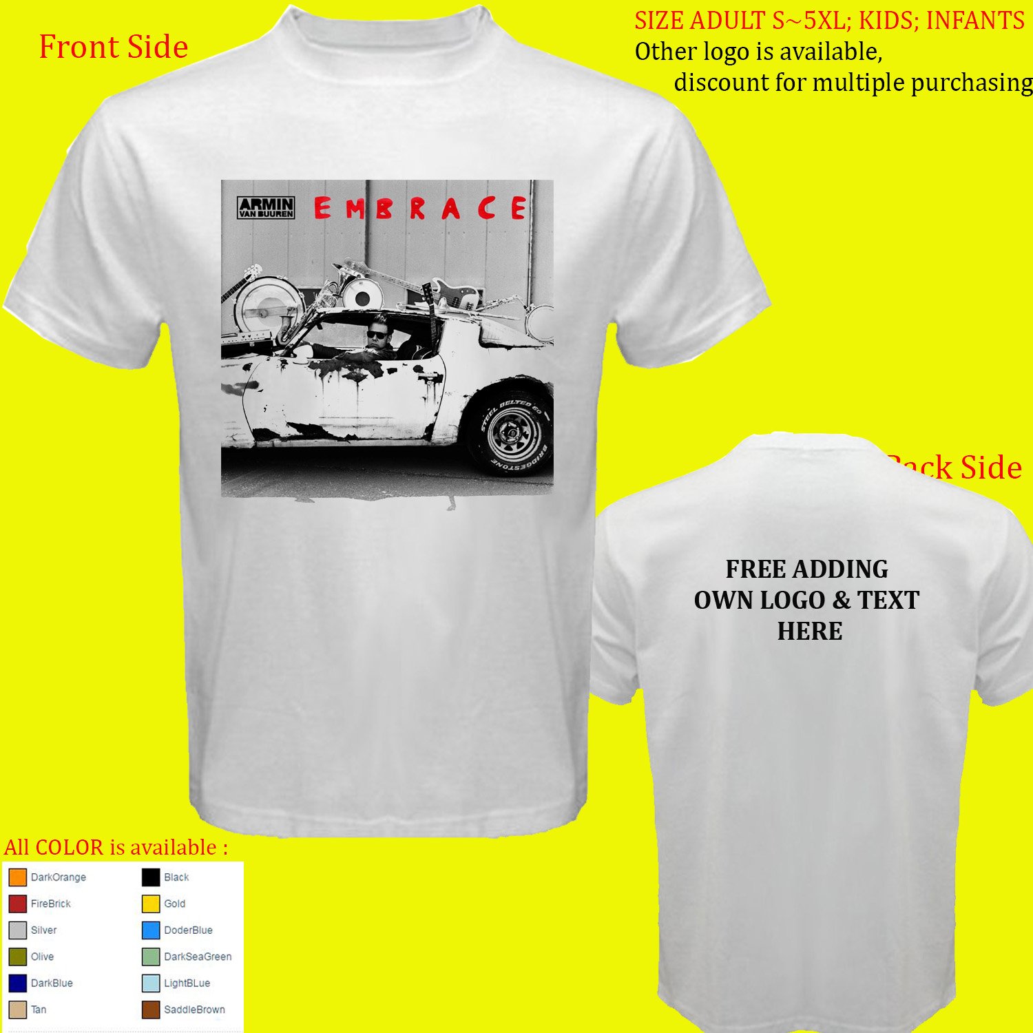 Armin van Buuren 1 shirt All Size Adult S - 5XL Kids Infants Toddler