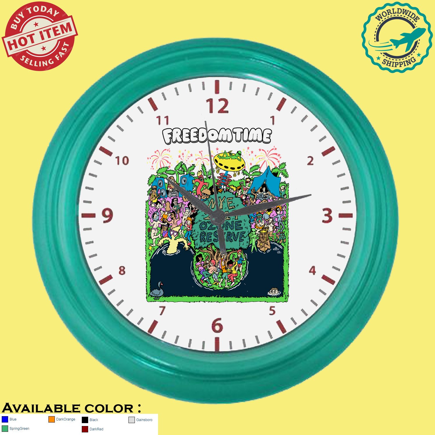 FREEDOM TIME - AUS Wall Clocks