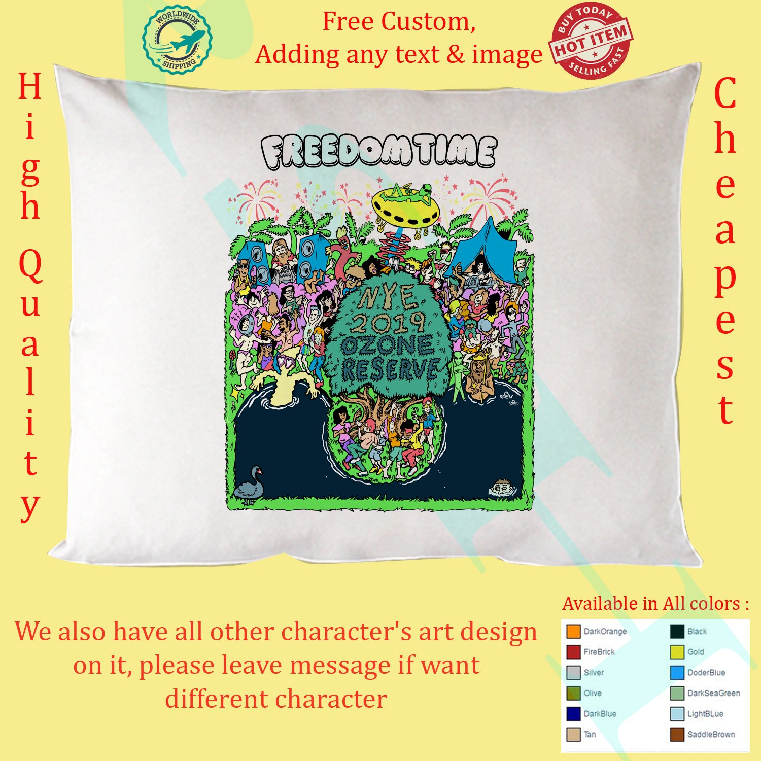 FREEDOM TIME - AUS Pillow Cases