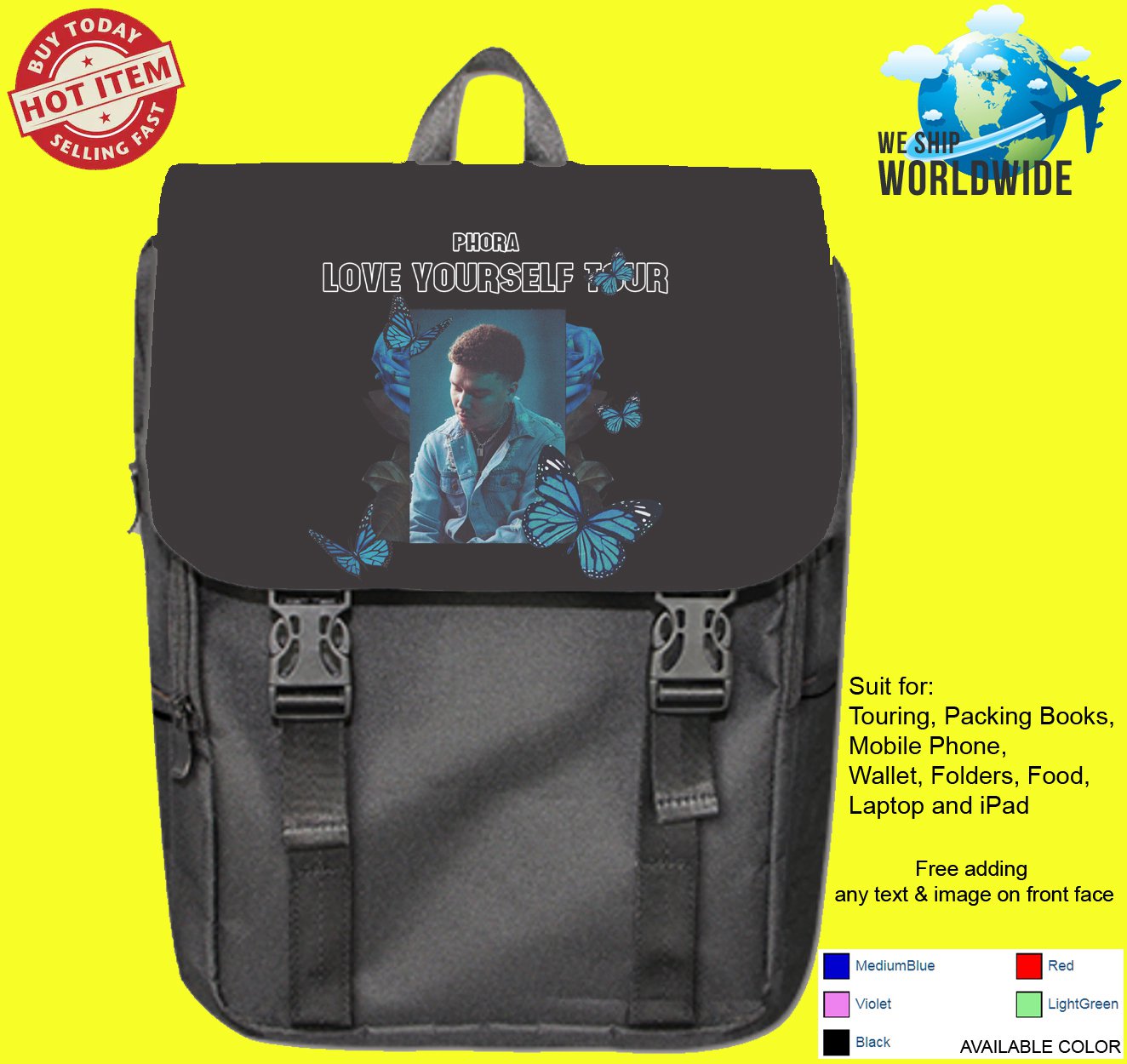 PHORA - LOVE YOURSELF TOUR Backpack Bags