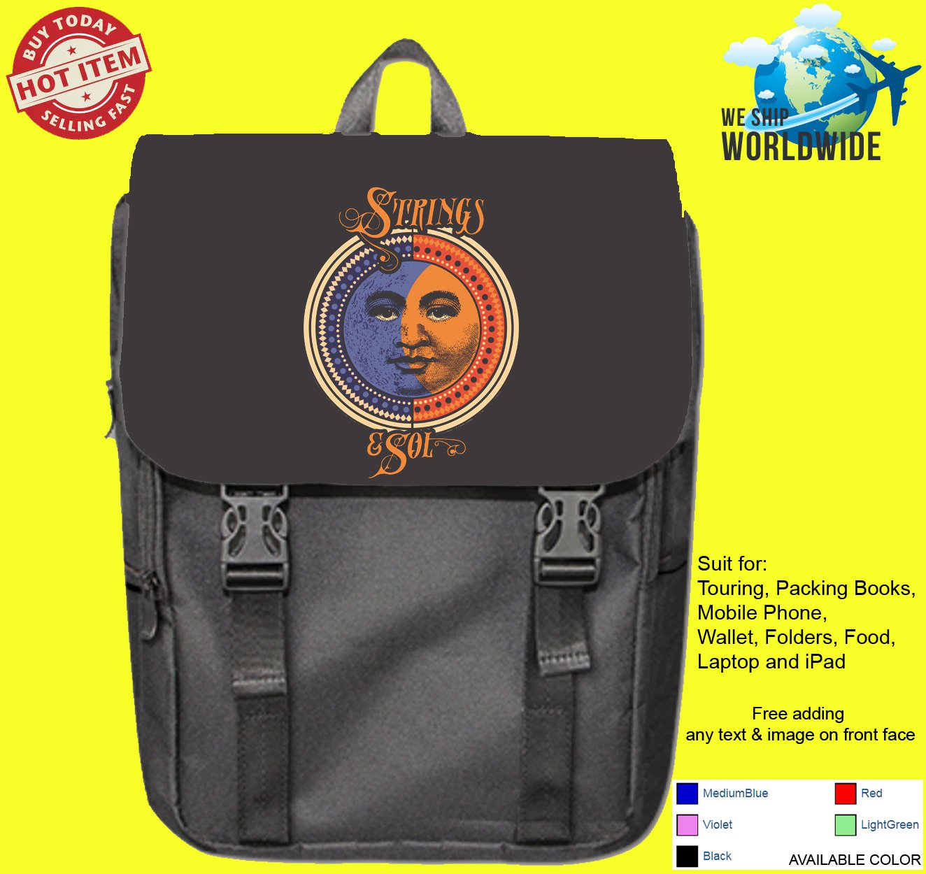 STRINGS & SOL FESTIVAL Backpack Bags