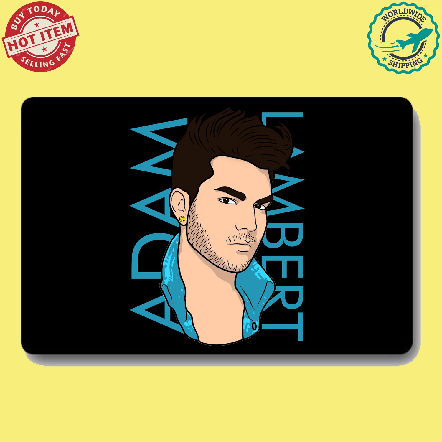 5 ADAM LAMBERT - TRESPASSING doormat