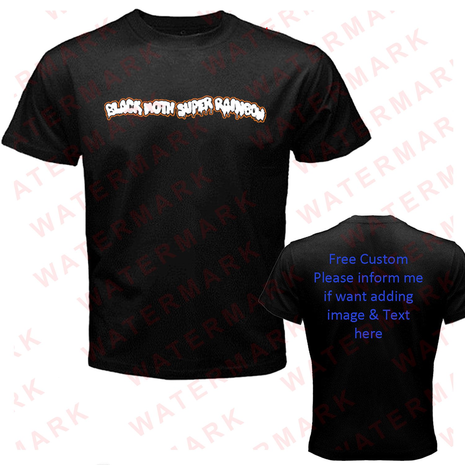 Black Moth Super Rainbow - Panic Blooms 4 shirt All Size Adult S - 5XL Kids Infants Toddler