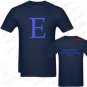 Alphabet Letter E shirt All Size Adult S - 5XL Kids Infants Toddler