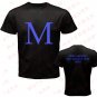 Alphabet Letter M shirt All Size Adult S - 5XL Kids Infants Toddler