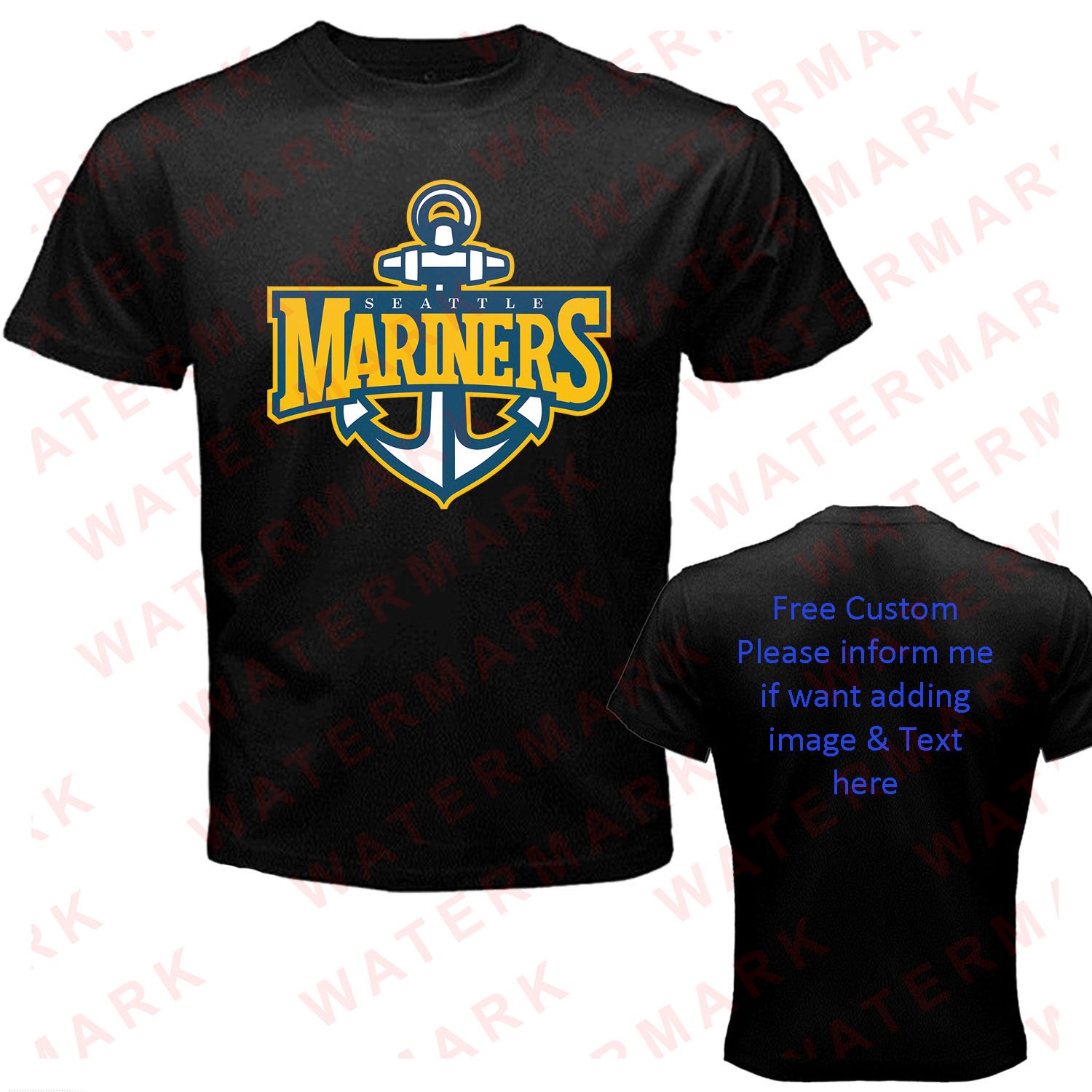 Seattle Mariners 1 Baseball Sport shirt All Size Adult S - 5XL Kids Infants Toddler