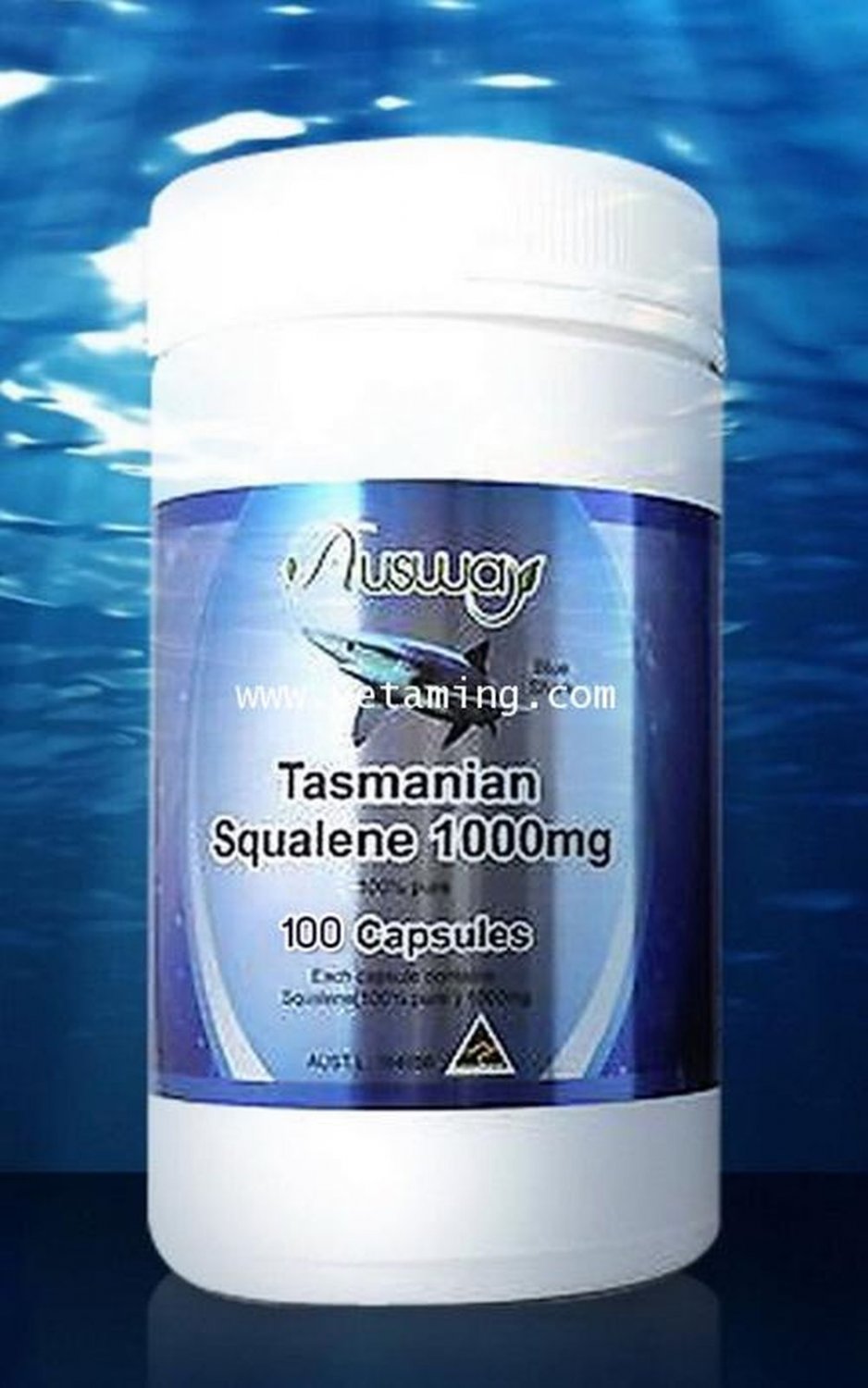 New Ausway Tasmanian Squalene Shark Liver Oil 1000mg 100 capsules Natural