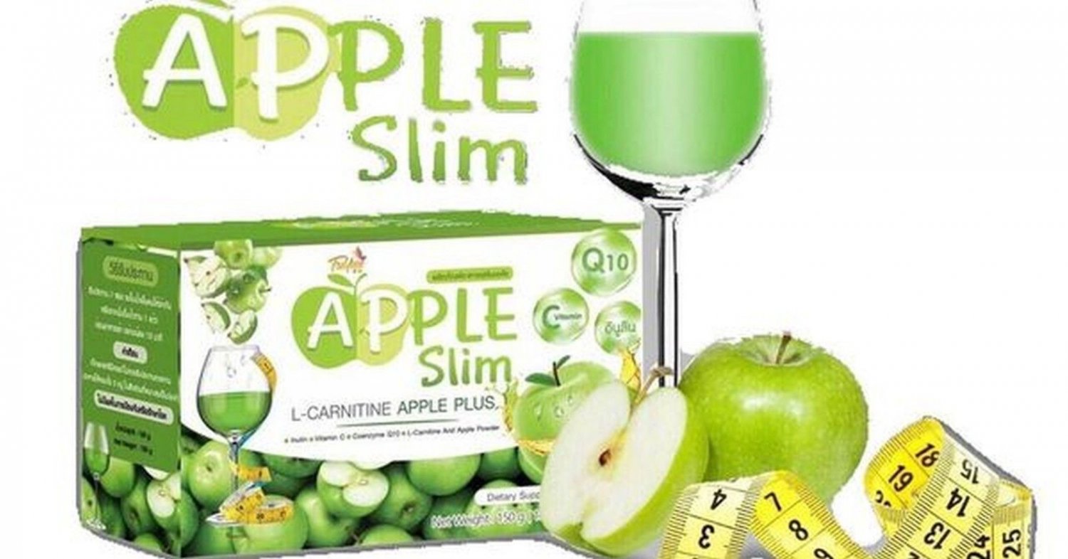 Apple Slim Dietary Supplement 2 in 1 Skin in a Single package.15 Sachets