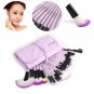 Profesional Set De 32 Pinceles Y Brochas Para Maquillaje Mango De Estuche Madera