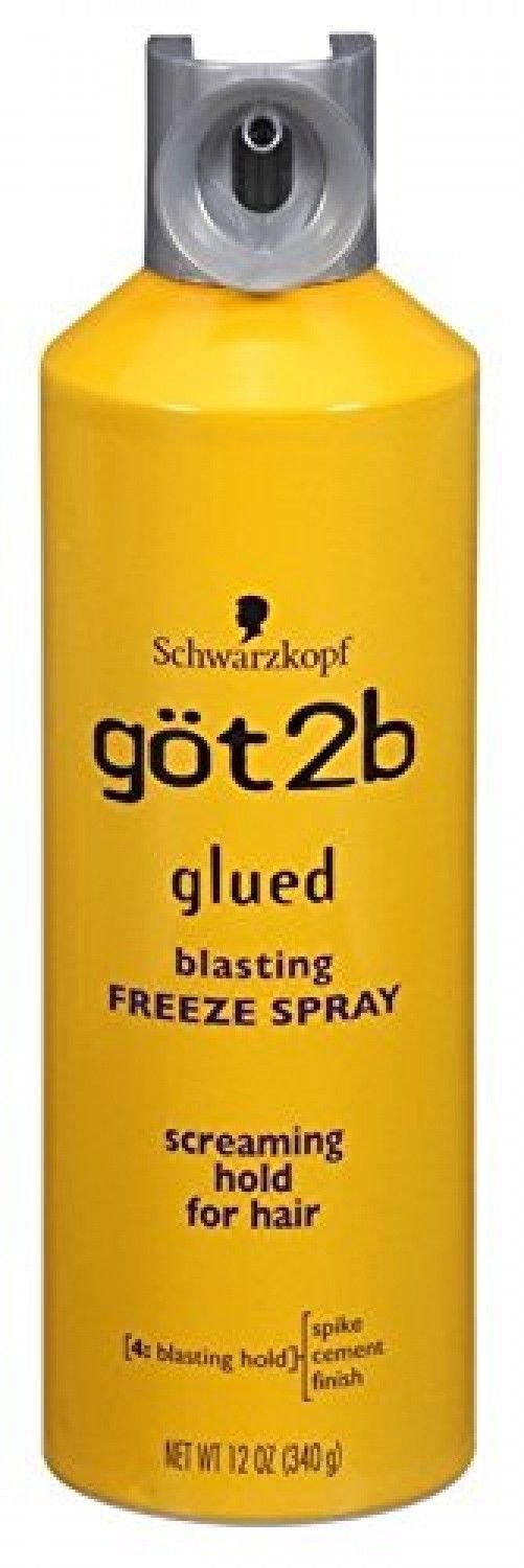 2 Pack 12 Oz Glued Blasting Freeze Spray Hold Screaming All Type Hair New GOT 2B