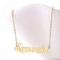 Huan Xun Custom Name Necklace Personalized Initial Necklaces In Golden Silver