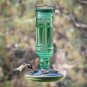 Vintage Style Glass Bottle Hummingbird Wild Bird Feeder Antique Design