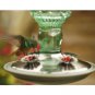 Vintage Style Glass Bottle Hummingbird Wild Bird Feeder Antique Design
