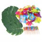 98pc Tropical Birthday Party Hawaiian Moana Themes Kids Umbrella Flowers Gift