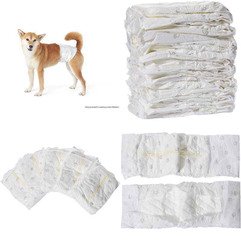 30 Pack Medium Size Waist Disposable Dog Diapers Male Wraps Belly Bands Pet Soft