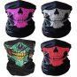 Breathable Seamless Tube Skull Face Mask Dust proof Windproof Motorcycle 4pcs