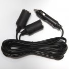 OMNIHIL (12 FT) 12V/24V Car Cigarette Lighter Socket Splitter Extension Cord, Fu