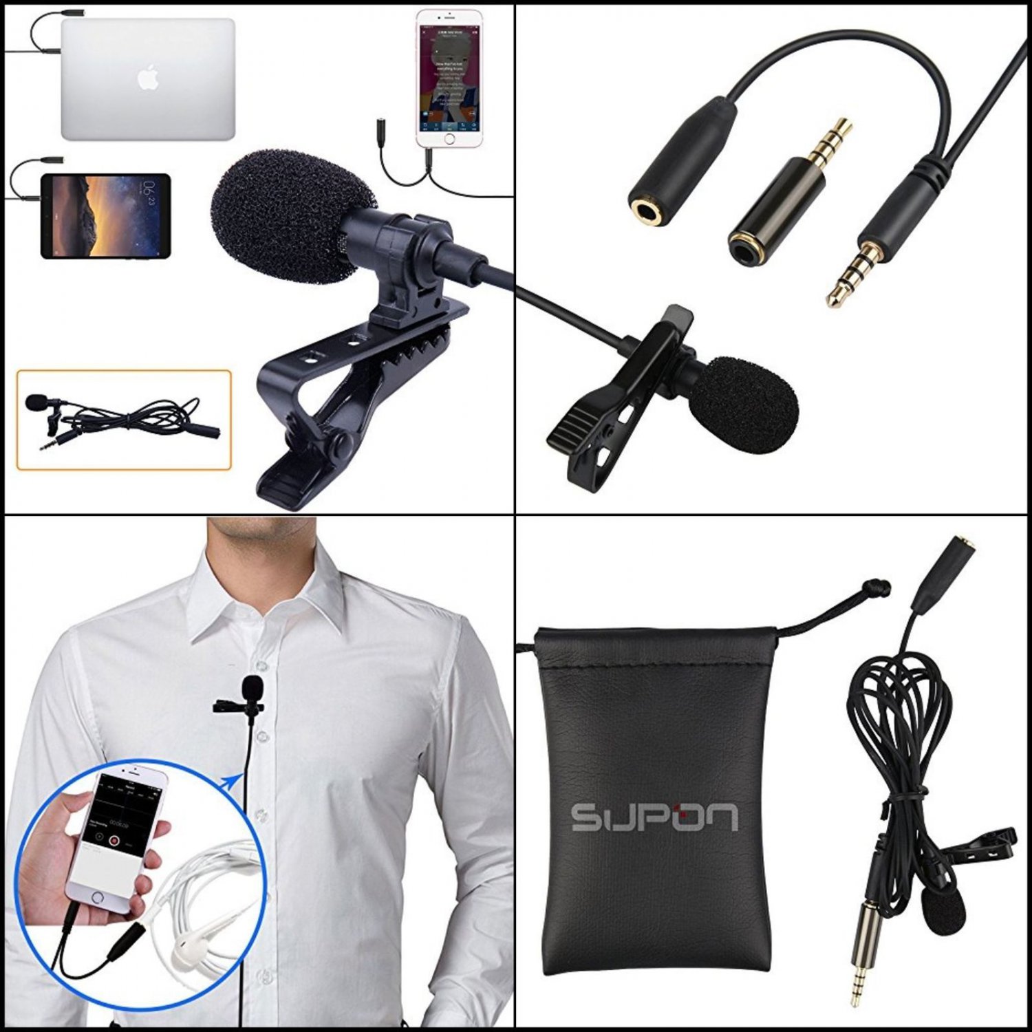 External Microphone For Iphone or Android Smartphone Omnidirectional Studio Mic