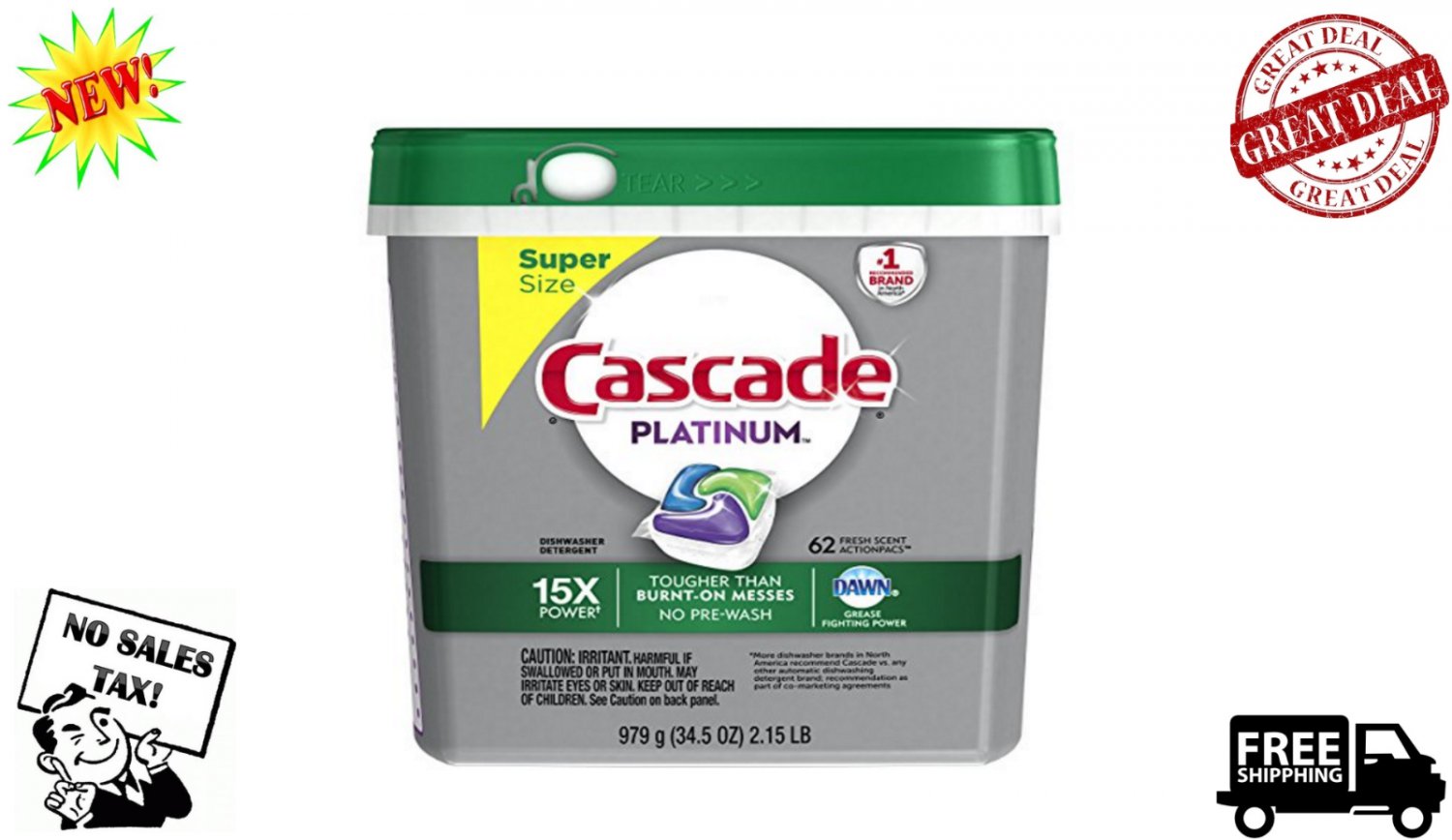 Dishwasher Detergent Dish Cleaner Clean Soap Pack Cascade Tabs Best Tablets Pods