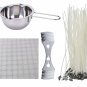 Candle Making Kit Includes Double Boiler Pot 100 Pack Prewaxed Candle Wicks 100