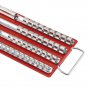 Socket Tray Rack Holds 80Pc Sockets 1/4 3/8 1/2In Rail Organizer Holder Tools