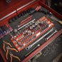 Socket Tray Rack Holds 80Pc Sockets 1/4 3/8 1/2In Rail Organizer Holder Tools