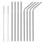 10.5" Long Reusable Stainless Steel Drinking Straws Metal for 30 Oz Yeti Tumbler