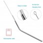10.5" Long Reusable Stainless Steel Drinking Straws Metal for 30 Oz Yeti Tumbler