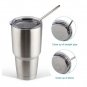 10.5" Long Reusable Stainless Steel Drinking Straws Metal for 30 Oz Yeti Tumbler