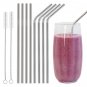 10.5" Long Reusable Stainless Steel Drinking Straws Metal for 30 Oz Yeti Tumbler