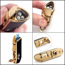 Butane Refillable Torch Dominator Triple Jet Flame Cigarette Cigar Punch Lighter