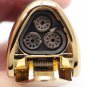 Butane Refillable Torch Dominator Triple Jet Flame Cigarette Cigar Punch Lighter