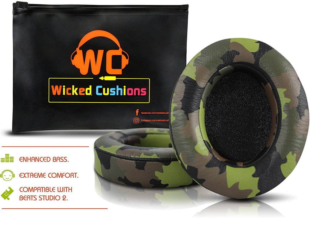 Wicked Cushions Beats Replacement Ear pads - Compatible with Studio 2.0 Wired /