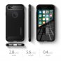 Spigen Rugged Armor iPhone 7 Case Resilient Shock Absorption Carbon Fiber Black